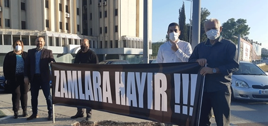 3 Sendika zamları ve pahalılığı protesto eylemi yaptı