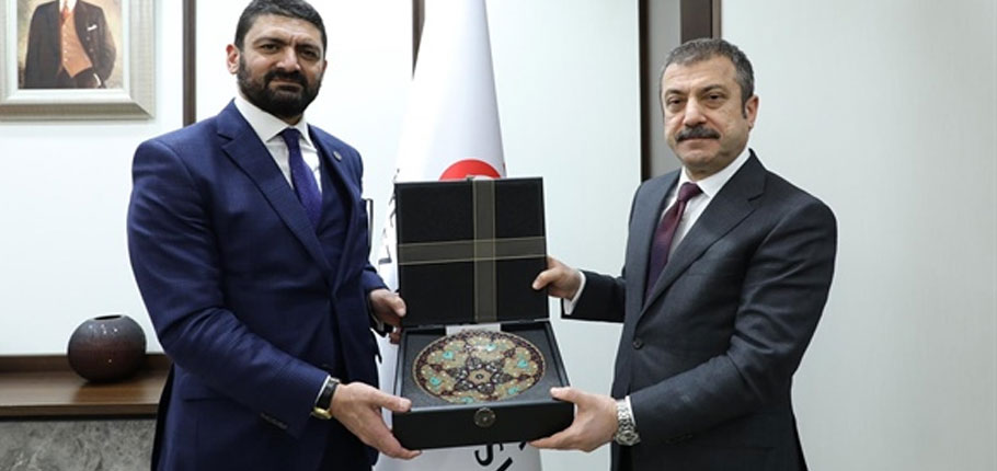 Ekonomi ve Enerji Bakanı Atun, TC Merkez Bankası Başkanı Kavcıoğlu’yla görüştü