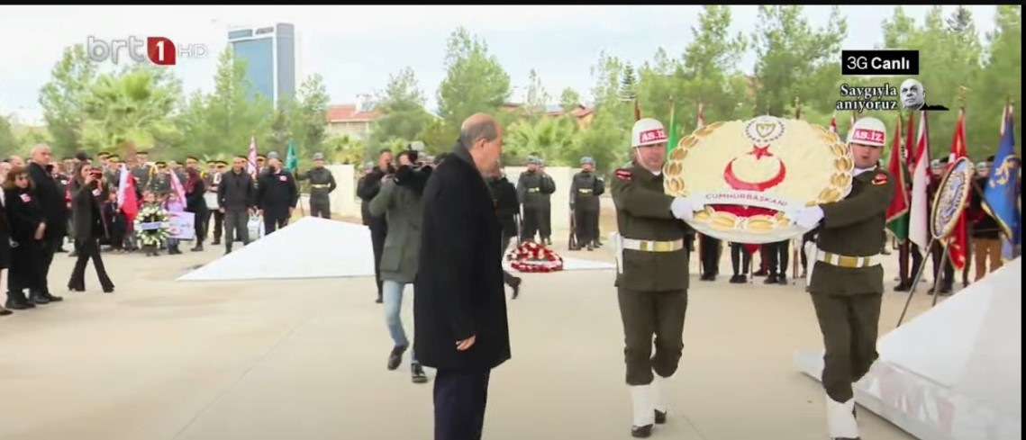 Kurucu Cumhurbaşkanı Denktaş için Anıt Mezarı’nda tören düzenlendi
