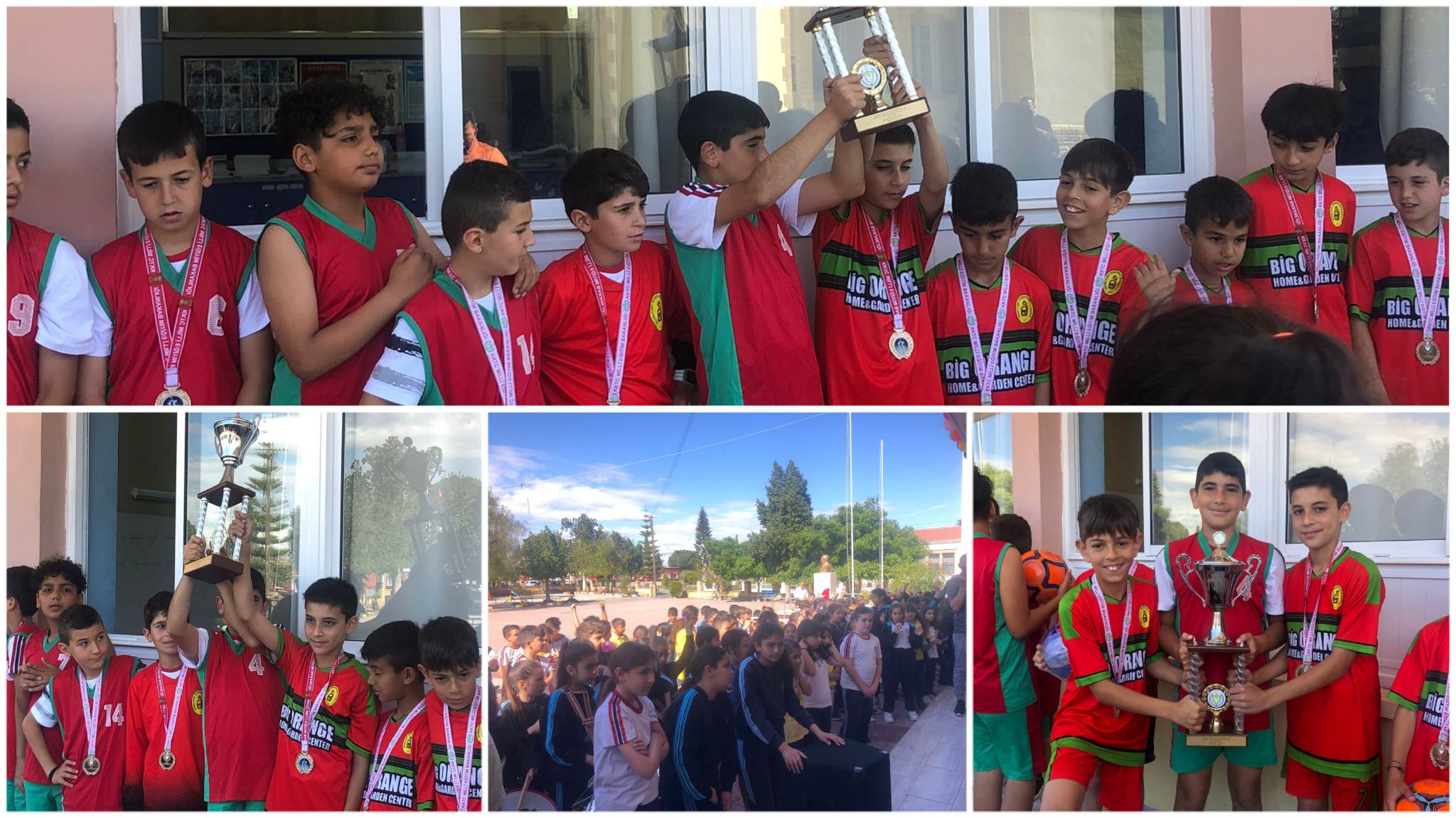 İlkokullar arası futbol birinciliğinde Güzelyurt Özgürlük İlkokulu KKTC şampiyonu oldu