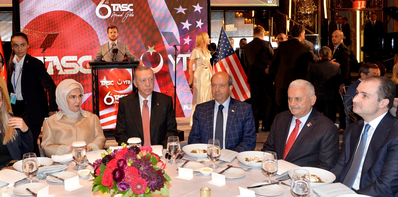 Cumhurbaşkanı Ersin Tatar, Türk-Amerikan Ulusal Yönlendirme Komitesi tarafından düzenlenen akşam yemeğine katıldı