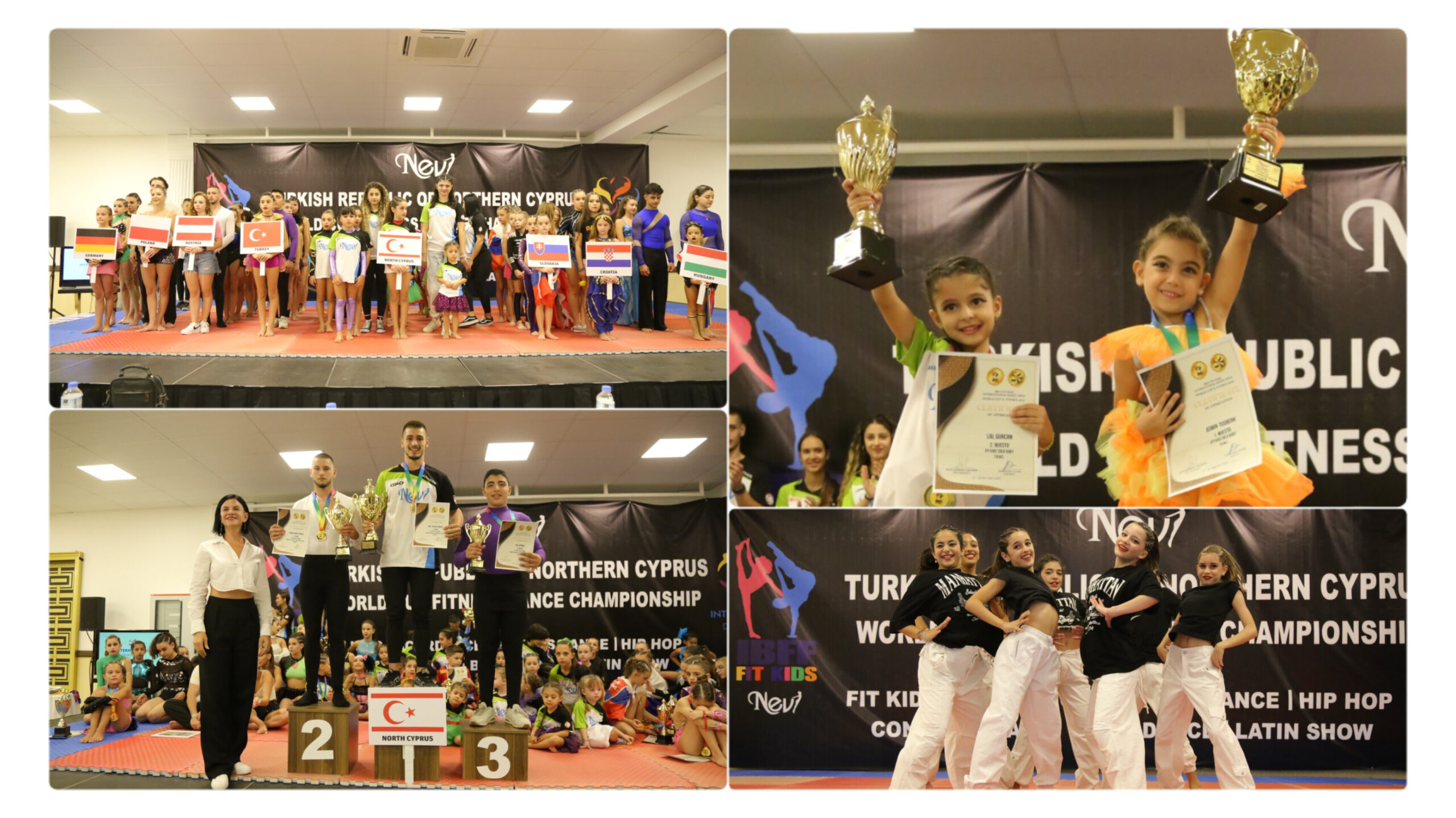 ‘Uluslararası Dünya Fitness ve Dans Şampiyonası’ KKTC’de yapıldı