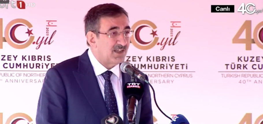 TC Cumhurbaşkanı Yardımcısı Yılmaz:Kıbrıs bizim için sorun değil, bir milli davadır