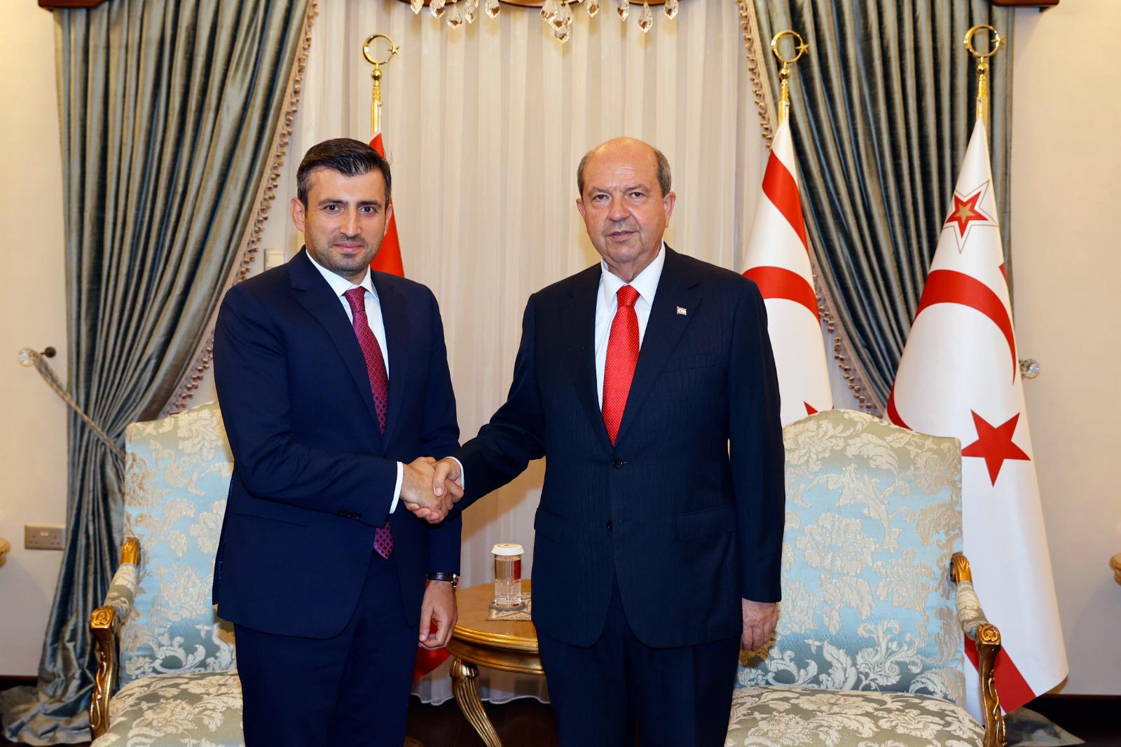 Cumhurbaşkanı Tatar, Türkiye Teknoloji Takımı Mütevelli Heyeti Başkanı Bayraktar’ı kabul etti