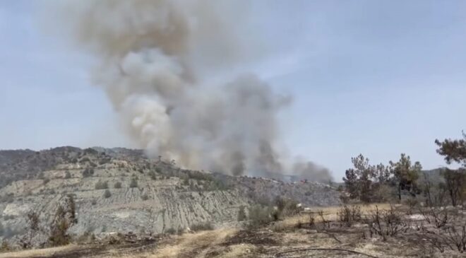 Limasol’daki yangın…Vasa Cilan köyü tedbir amaçlı boşaltılıyor