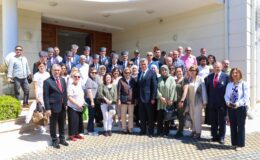 50’nci Yıl Kıbrıs Programı kapsamında KKTC’ye gelen gazi heyeti Büyükelçi Feyzioğlu’nu ziyaret etti