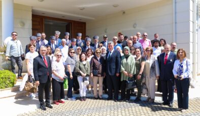 50’nci Yıl Kıbrıs Programı kapsamında KKTC’ye gelen gazi heyeti Büyükelçi Feyzioğlu’nu ziyaret etti